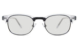 Brice black Standard Solid in the Calcite variant - is a full-rimmed frame with an acetate top rim, a metal nose bridge, and a visible wire core in the arm..