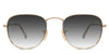 Sique black tinted Gradient glasses in baroque variant it's metal frame