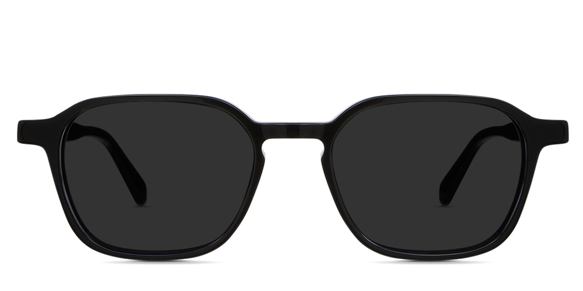 Hank Gray Polarized in Midnight variant it's an acetate frame in crystal grey color and have a keyhole-shaped nose bridge.