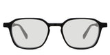 Hank black tinted Standard Solid sunglasses in Midnight variant it's an acetate frame in crystal grey color and have a keyhole-shaped nose bridge.
