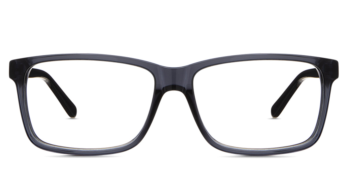 Iniko Eyeglasses in moonlit variant - it's a transparent frame with 15mm nose bridge.