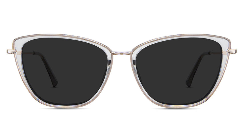 Ira Gray Polarized in the Isabelline - it's a full-rimmed frame in gray crystal color. Have a narrow nose bridge with a built-in nose pad.