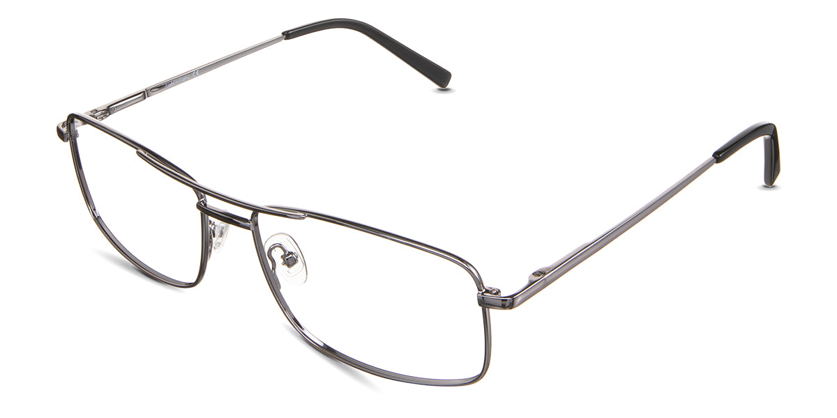 Jakari eyeglasses in the shrike variant - have a 2nd bar called the brow bar.