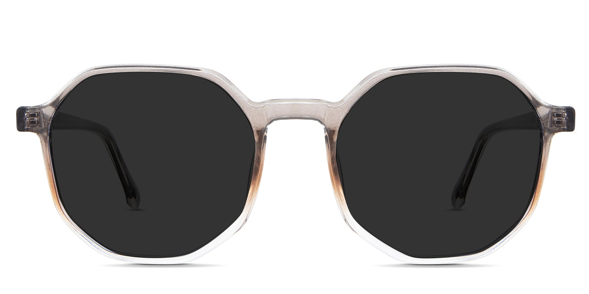 Kamila gray Polarized in the Sandlot variant - are slim acetate frames with built-in nose pads and 140mm temple arm length.