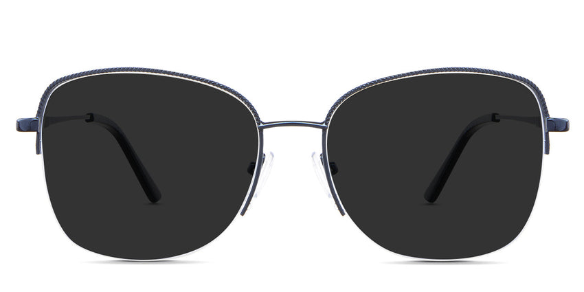 Moira Gray Polarized in the Marian variant - it's a metal frame with a narrow-width nose bridge and slim temples.