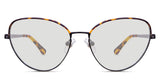Morris black tinted Standard Solid cat eye sunny sun shine in inky variant - with thin temple arms