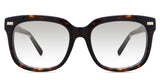 Mun Black tinted Gradient in the sacalia variant - It's a full-rimmed frame with a high nose bridge and a medium thick arm to slightly slimmer tips.