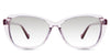 Nanu Black tinted Gradient in baccara variant - is a transparent frame with a 15mm nose bridge and 140mm temple arms.