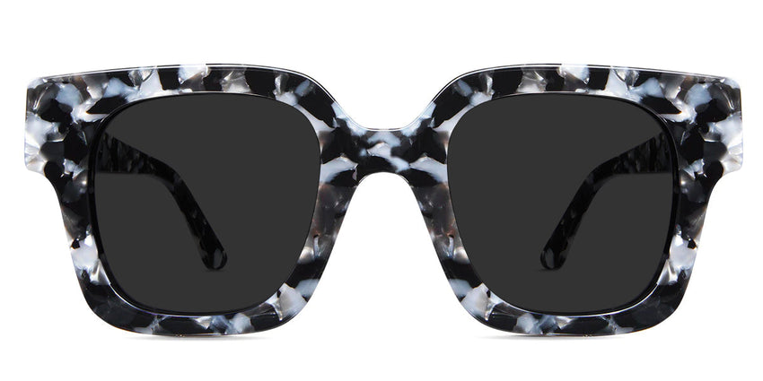 Nimes Gray Polarized in charcoal variant with broad arms and Hip Optical logo on it