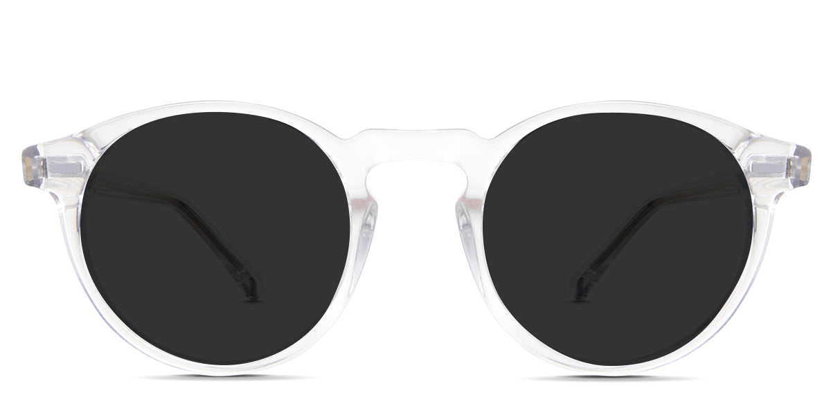 Nito Gray Polarized in the cloudsea variant - are round and transparent with a regular thick frame.