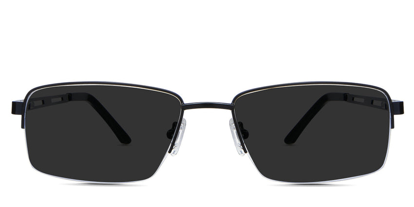 Osage Gray Polarized in the cemani variant - it's a rectangular frame with a medium-sized nose bridge.