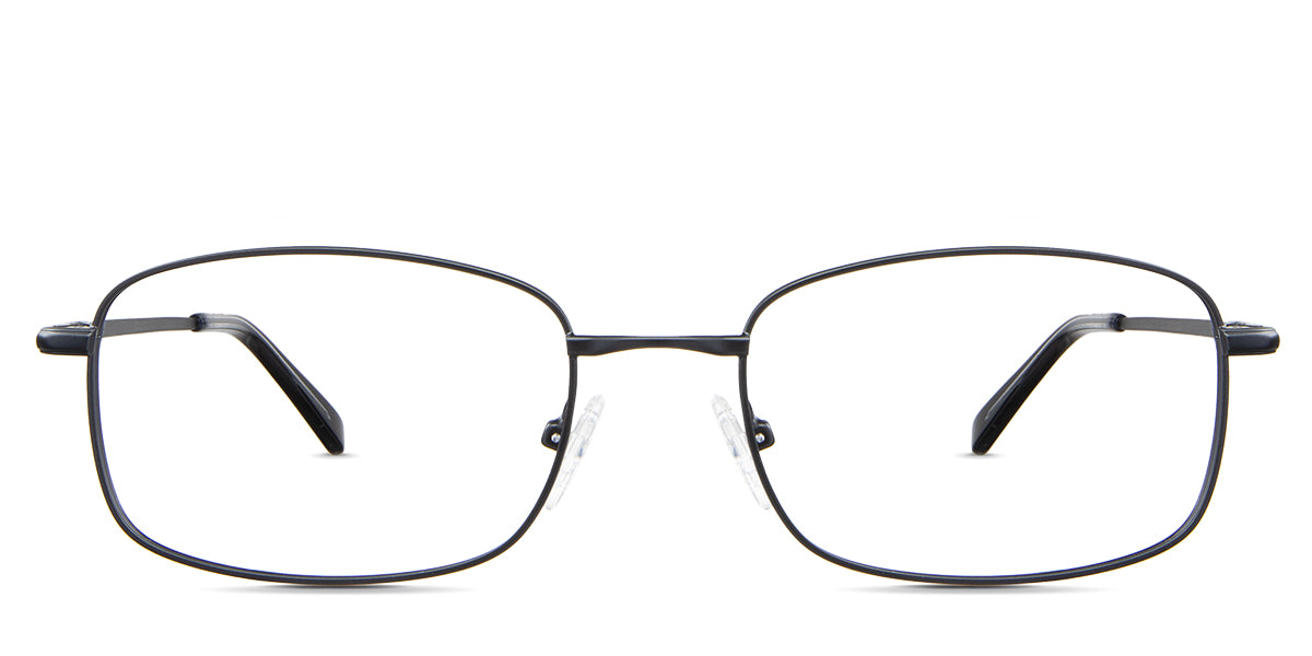 Ozzy eyeglasses in the sumi variant - it's an oval frame in color black.