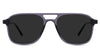Ralph Gray Polarized in the wenge variant - is a lightweight aviator-shaped frame with a U-shaped nose bridge.
