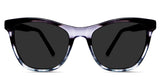 Ramires Gray Polarized in english violet variant - it's cat eye frame with high nose bridge