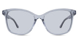 Remi Blue Tinted Standard Solid in the Cerulean variant - an acetate frame with a U-shaped nose bridge and a narrow frame with regular broad temples.