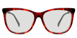 Rodriguez black tinted Standard Solid sunglasses in bonfire variant - it's square shape eyeglasses