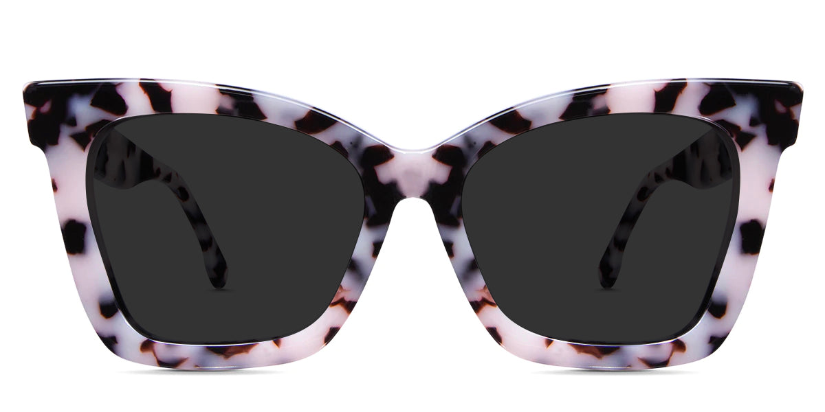 Rovia Gray Polarized in chiffon variant it's cat eye frame with thick border