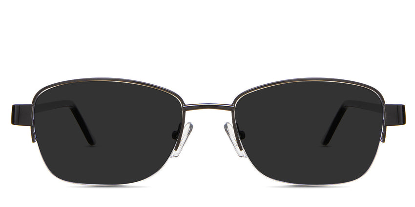 Sadie Gray Polarized in the Tursiops variant - are a mix of rectangular and oval viewing lenses with a straight-cut nose bridge and slim temple arms.