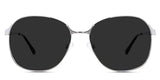 Sara Gray Polarized in the Guinea variant - it's a full-rimmed frame with a narrow-sized nose bridge and a slim temple arm.
