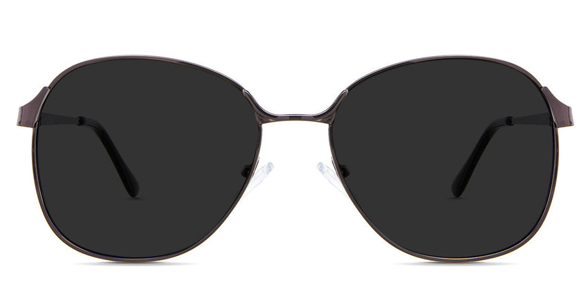 Sara Gray Polarized in the Nutmeg variant - are a round frame with a decorative nose bridge and 140mm temple arm length.