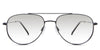 Shiloh black Gradient in the Sumi variant - are wide-framed with an oval viewing lens and have an 18mm width nose bridge.
