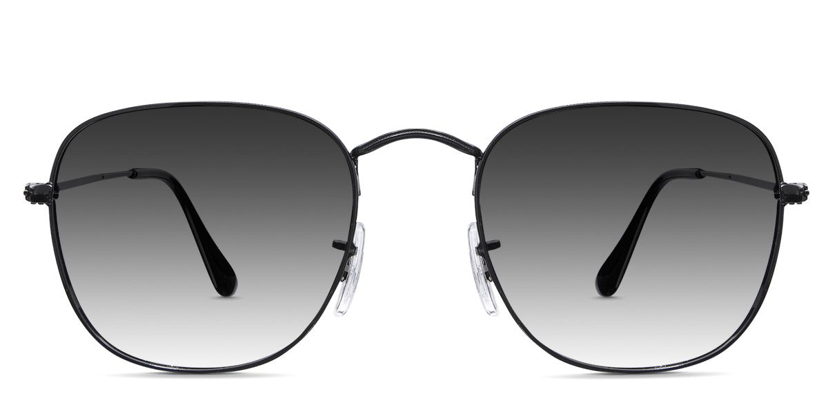 Sique black tinted Gradient glasses in sumi variant in square shape