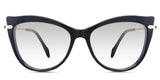 Susan black tinted Gradient in the Lasius variant - is an acetate frame with a narrow-width nose bridge and a slim metal arm.