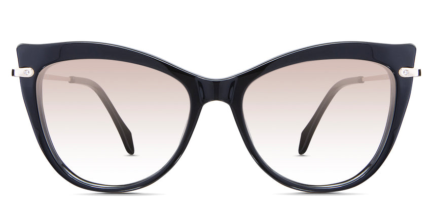 Susan Rose Tinted Gradient in the Lasius variant - is an acetate frame with a narrow-width nose bridge and a slim metal arm.
