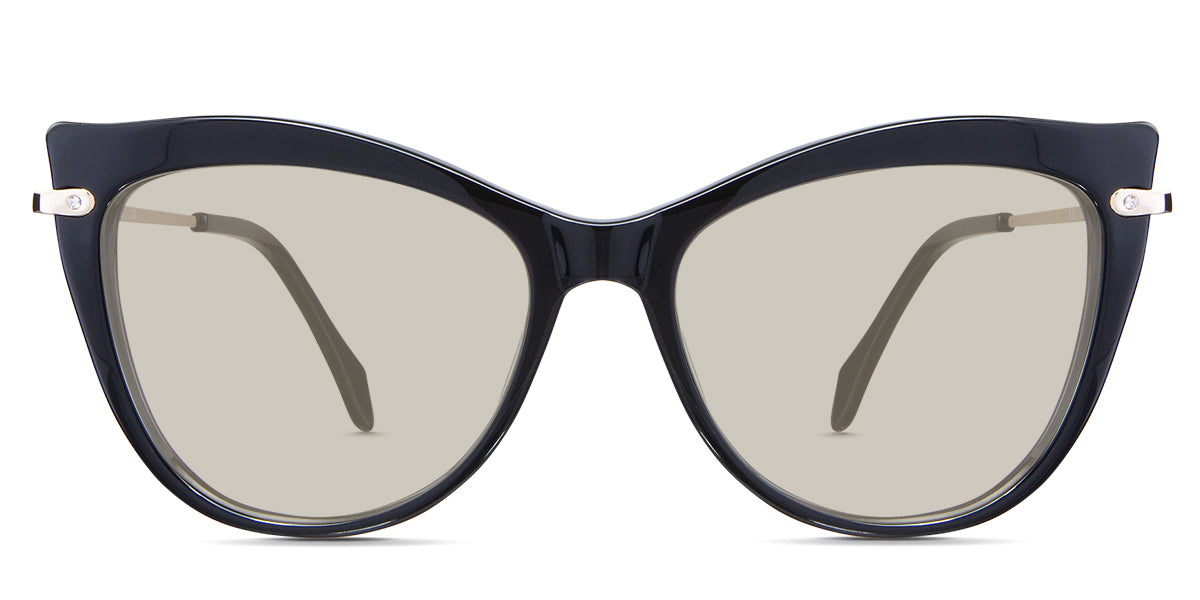 Susan Brown Tinted Solid in the Lasius variant - is an acetate frame with a narrow-width nose bridge and a slim metal arm.