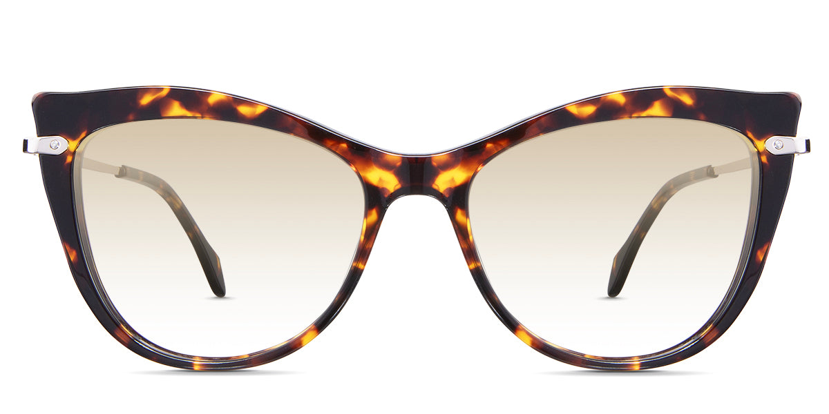 Susan Beige Tinted Gradient in the Tortoise variant - it's a full-rimmed frame with acetate built-in nose pads.
