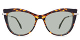 Susan Green Tinted Solid in the Tortoise variant - it's a full-rimmed frame with acetate built-in nose pads.