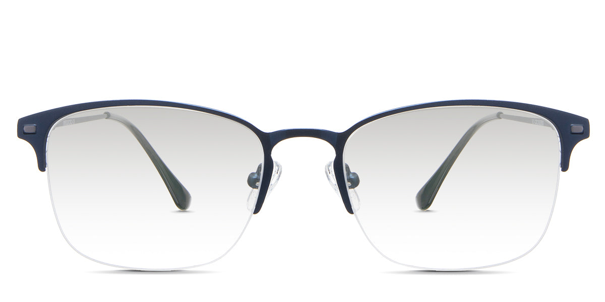 Tane black Gradient in the Delft variant - it's a metal frame with silicone adjustable nose pad and acetate temple tips.