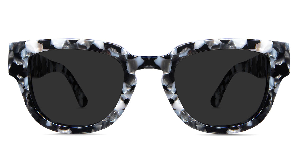 Taro Gray Polarized glasses in charcoal variant in tortoiseshell pattern