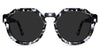 Taxo Gray Polarized glasses in charcoal variant in round shape