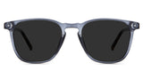Thea gray Polarized in the Marengo variant - it's a round-square-shaped frame with a built-in nose bridge.