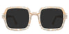 Udo Gray Polarized glasses in opaline variant - it's wide square frame best to protect eyes from sunny rays