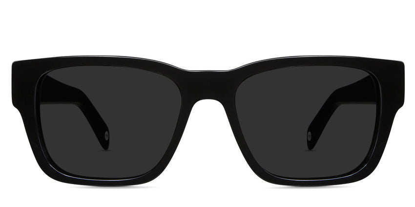 Vuri Gray Polarized in midnight variant - it's a wide square frame with slightly narrow nose bridge and broad temple
