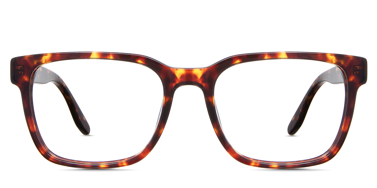 Wells eyeglasses in the delaney variant - it's an acetate frame in tortoise color.