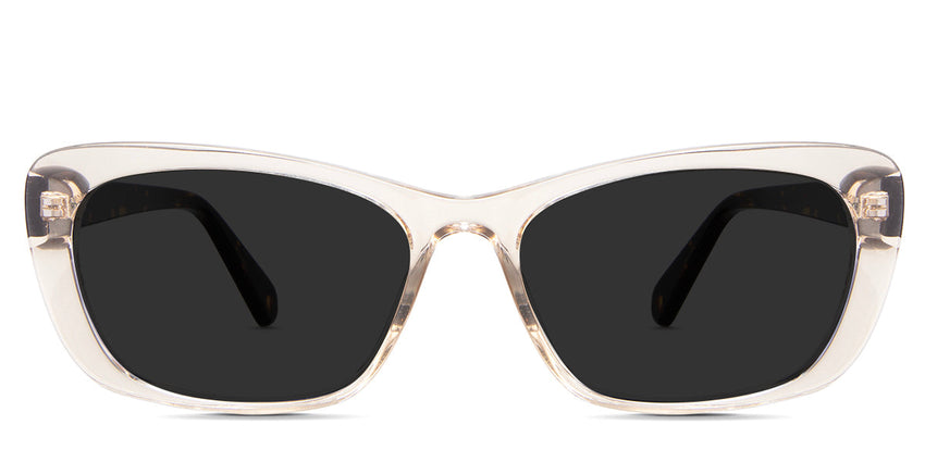 Wynter Gray Polarized in the Pinecone variant - is a rectangular frame with a narrow-width nose bridge.