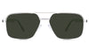Xavier Green Polarized in the Gold variant - it's a full-rimmed frame with adjustable nose pads.