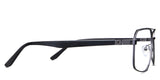 Xavier eyeglasses in the gun variant - have paddle-shaped temple tips.