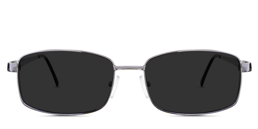 Xena gray Polarized in the Silver variant - are full-rimmed metal with silicon nose pads and slightly slim temple.