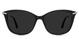 Yuki gray Polarized in the Lasius variant - is a full-rimmed frame with built-in nose pads, a metal arm, and an acetate tip.