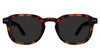 Zuri Gray Polarized in caretta variant - is a full rimmed frame with keyhole shaped nose bridge and acetate temple arms. 