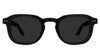 Zuri Gray Polarized in midnight variant - is a full rimmed frame with keyhole shaped nose bridge and acetate temple arms. 