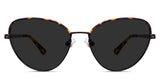 Morris Gray Polarized cat eye sunny sun shine in inky variant - with thin temple arms
