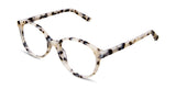 Ludolph eyeglasses in dove wing variant made with acetate material with high nose bridge and inbuilt nose pads
