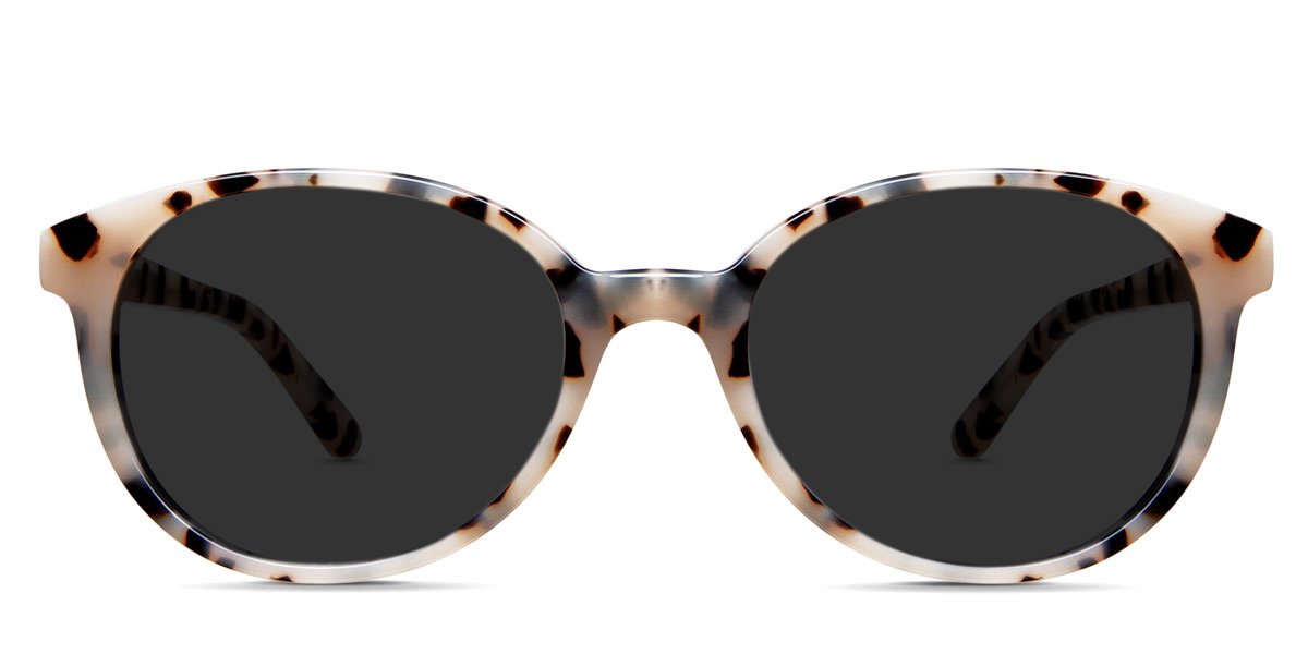Ludolph black tinted Standard Solid sunglasses in dove wing variant - it's thin frame