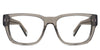 Vuri glasses in cedar variant - it's a transparent sqaure frame in color gray