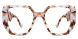 Ara glasses in praline variant comes in beige, coffee and whites cream shades of color. It has tortoise style pattern Bold